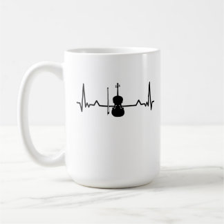Violin Viola Cello Heartslag Funny Gifts Kaffemugg