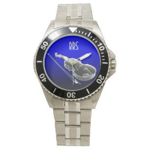 Violin Viola Cello Personlig Monogram Gift Armbandsur