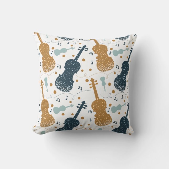 Violin Viola String Instrument Orchestra Music Kudde (Framsida)