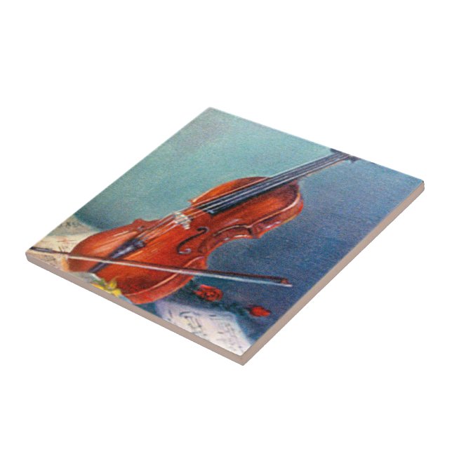 Violín/Violin Kakelplatta (Sidan)