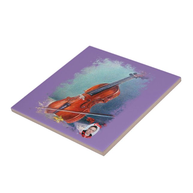 Violín/Violin Kakelplatta (Sidan)