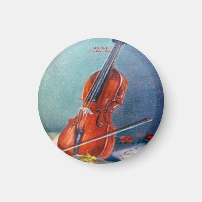 Violín/Violin Magnet (Framsidan)