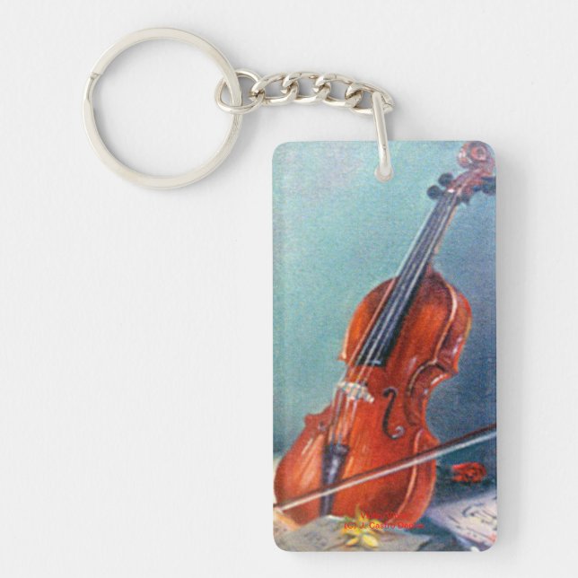 Violín/Violin Nyckelring (Framsidan)