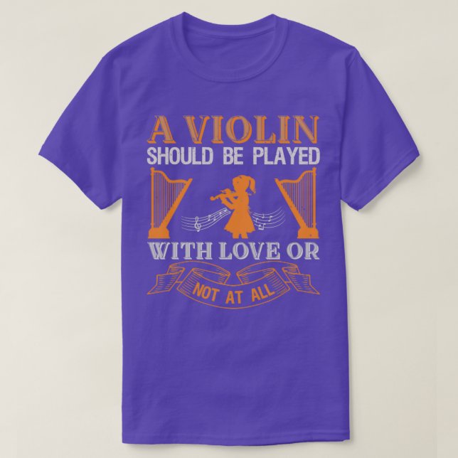 Violin violin Player violin Player 1 T Shirt (Design framsida)