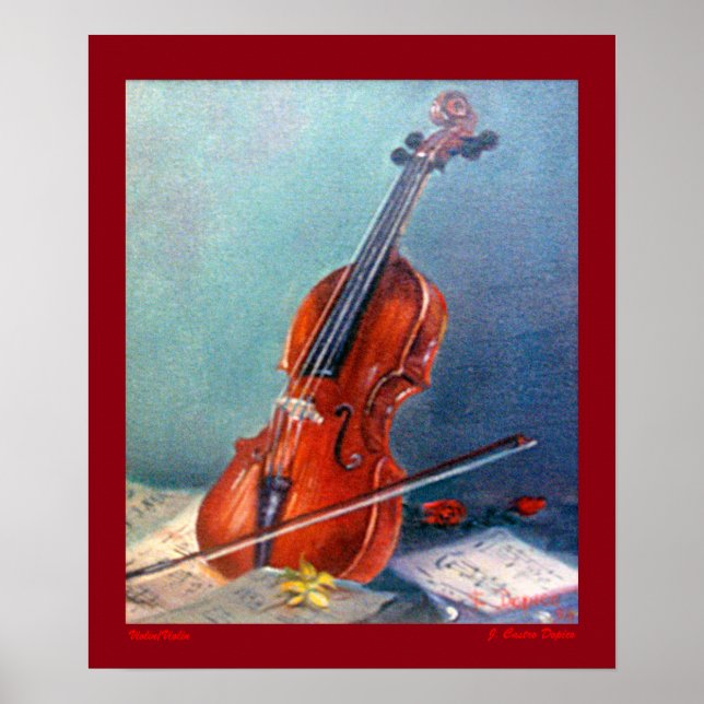 Violín/Violin Poster (Framsidan)