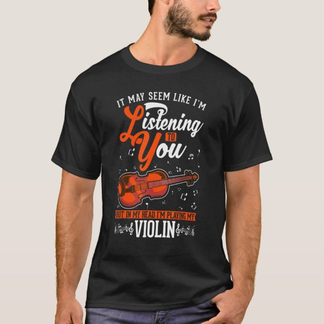 Violin Violin Teacher Violinist 1 T Shirt (Framsida)