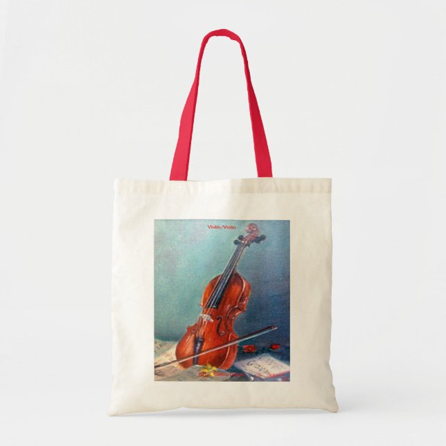 Violín/Violin Tygkasse (Framsidan)