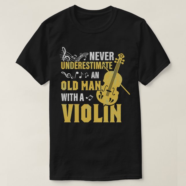 Violin Violinist far morpa T Shirt (Design framsida)