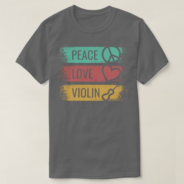 Violin Violinist Fiddle 2 T Shirt (Design framsida)