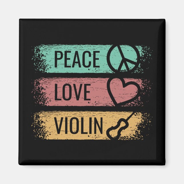 Violin Violinist Fiddle Magnet (Framsidan)