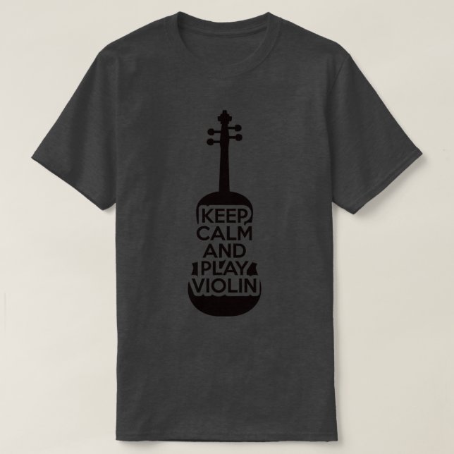 Violin Violinist Fiddle T Shirt (Design framsida)