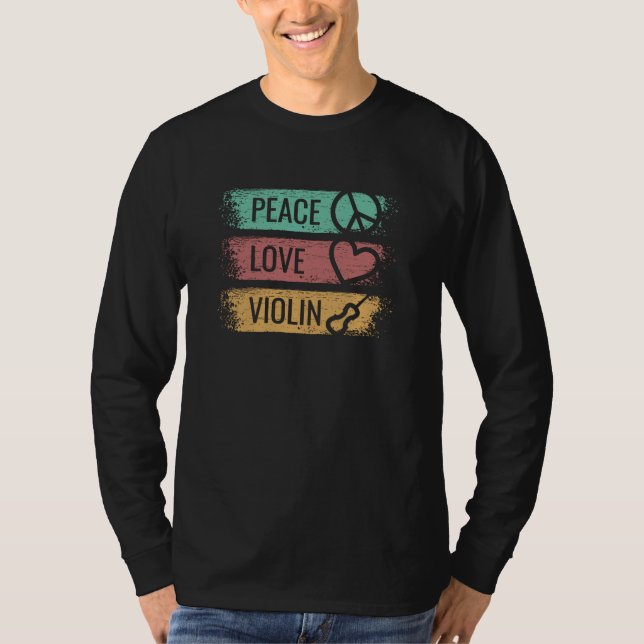 Violin Violinist Fiol T Shirt (Framsida)