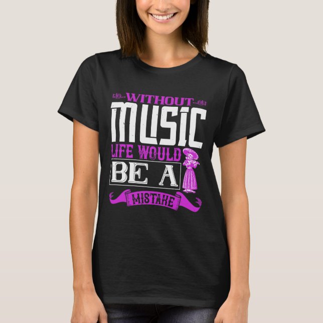 Violin violinist musician gift t shirt (Framsida)