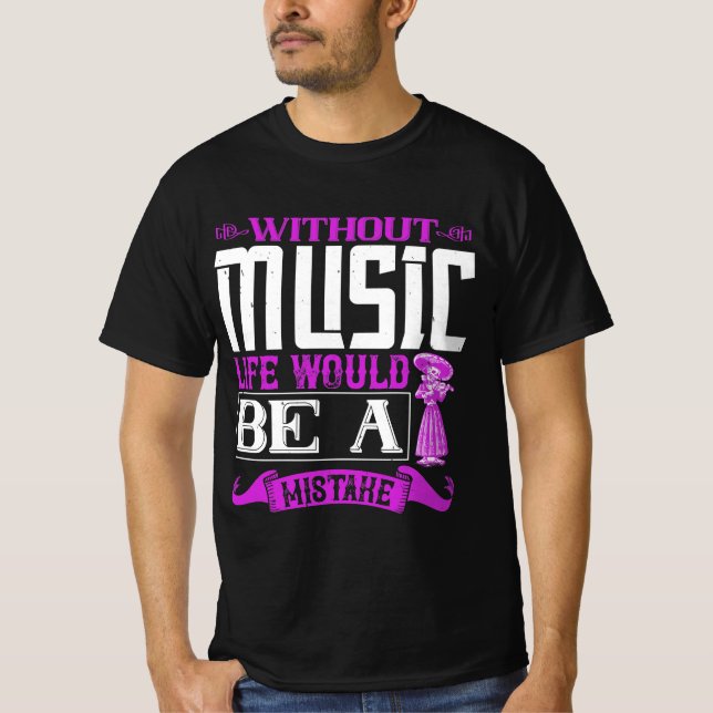 Violin violinist musician gift t shirt (Framsida)