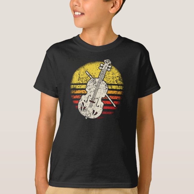 Violin Violinist Retro Vintage T Shirt (Framsida)