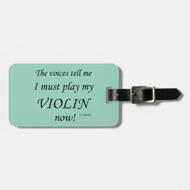 Violin Voices Säg must Play Bagagebricka (Horisontell Framsida)