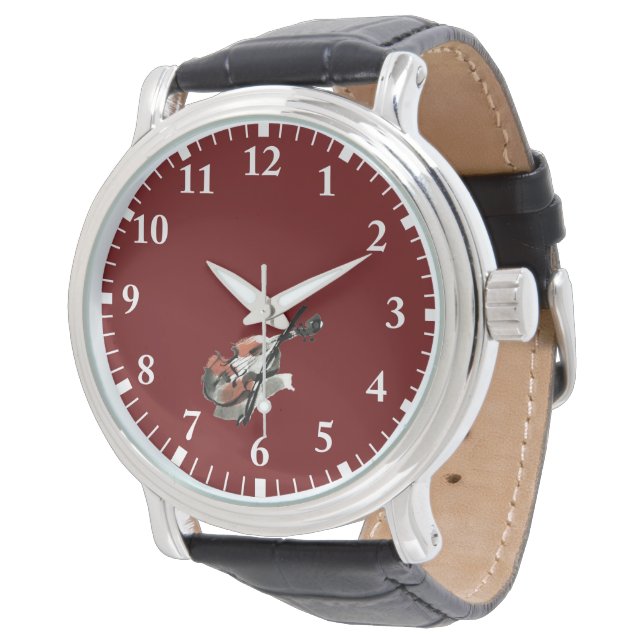 Violin Watch Armbandsur (Vinklad)