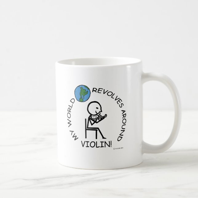 Violin - World Revolves Around Kaffemugg (Höger)