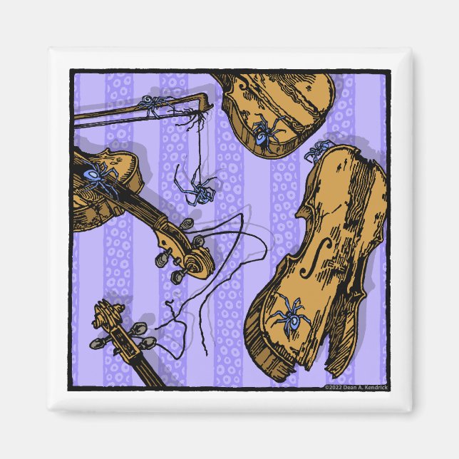 Violiner och spindlar - Pop Goth Nightmare Surreal Magnet (Framsidan)