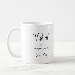 "Violini", Debby Wang, bläck på papper… Kaffemugg