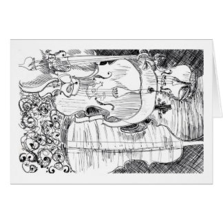 "Violini" - Debby wang Hälsningskort