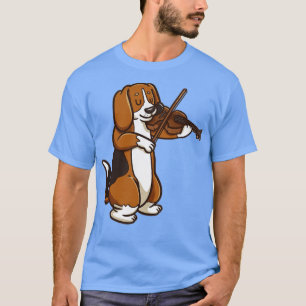 Violinist Beagle Hund Violin Player T Shirt
