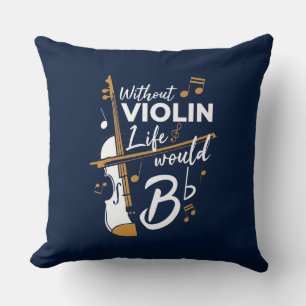 Violinist Birthday Funny Gag Kudde