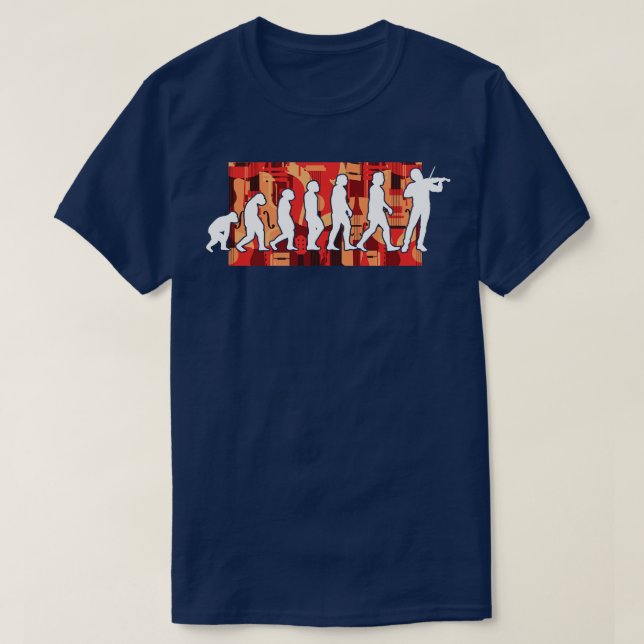 Violinist Evolution 1 T Shirt (Design framsida)