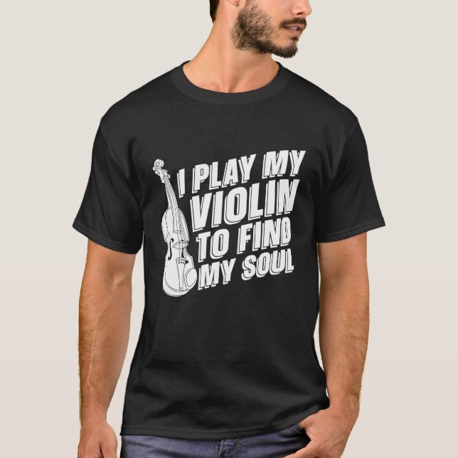 Violinist Fiddle Spelman Violin T Shirt (Framsida)