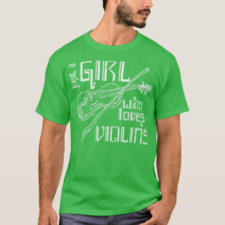 Violinist Girl Violin T Shirt