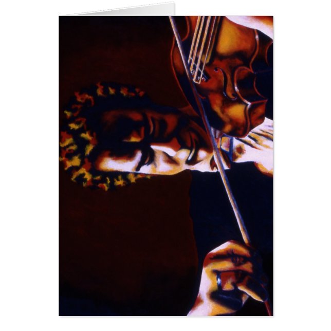 Violinist Hälsningskort (Framsidan)