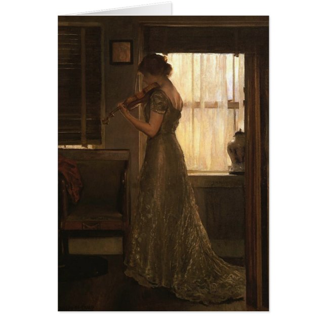 Violinist Hälsningskort (Framsidan)