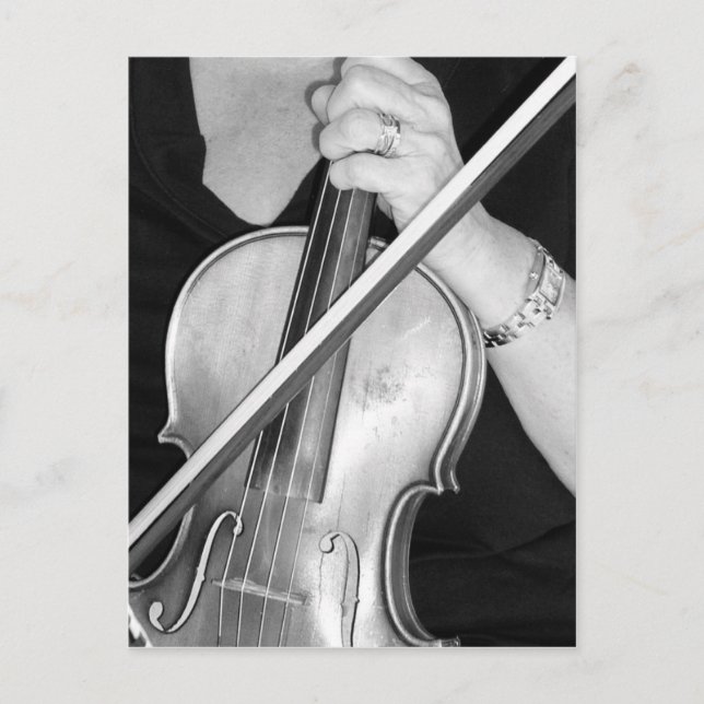 Violinist i Vilt Vykort (Framsida)