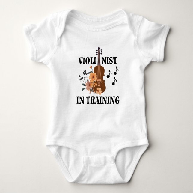 Violinist in Training Violin Music T Shirt (Framsida)