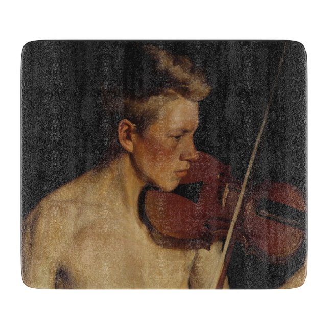 Violinist (Male Musician) (av Pekka Halonen) (Framsidan)