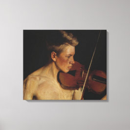 Violinist (Male Musician) (av Pekka Halonen) Canvastryck