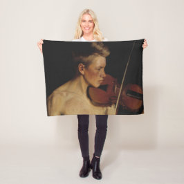 Violinist (Male Musician) (av Pekka Halonen) Fleecefilt