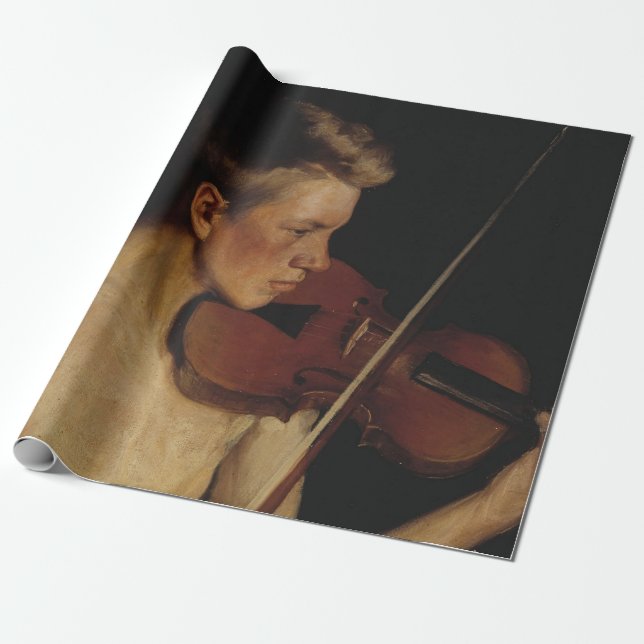 Violinist (Male Musician) (av Pekka Halonen) Presentpapper (Utrullad)