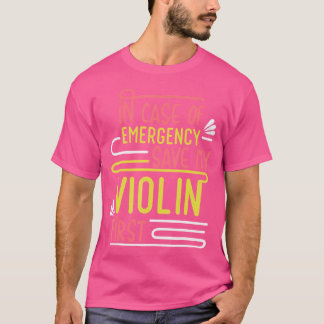 Violinist Musician Orchestra Instrument Violin T Shirt