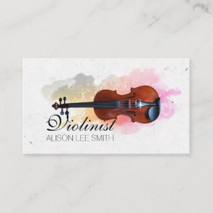 Violinist Musician violin-lärare Visitkort
