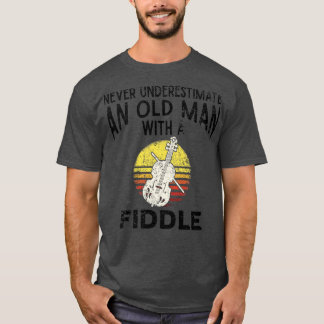 Violinist Old Man T Shirt
