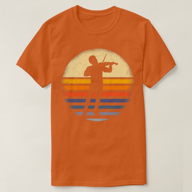 Violinist Retro T Shirt (Design framsida)