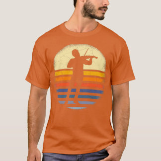 Violinist Retro T Shirt