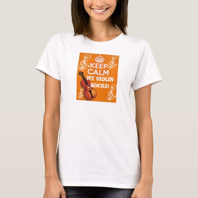 Violinist Rocks_ Tee (Framsida)