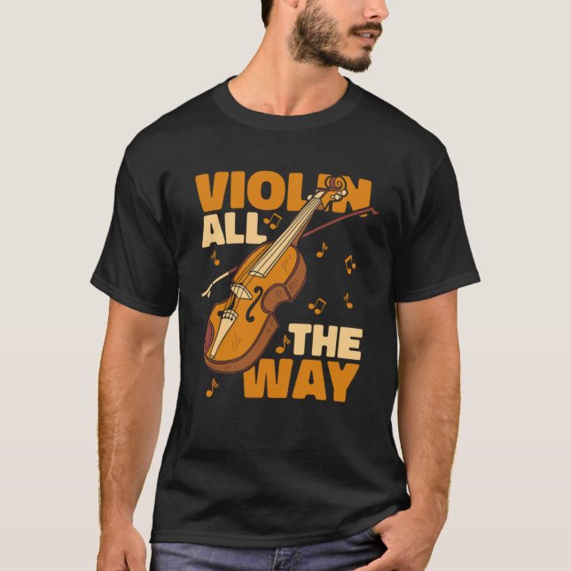 Violinist Spelman Fiddle Violin T Shirt (Framsida)