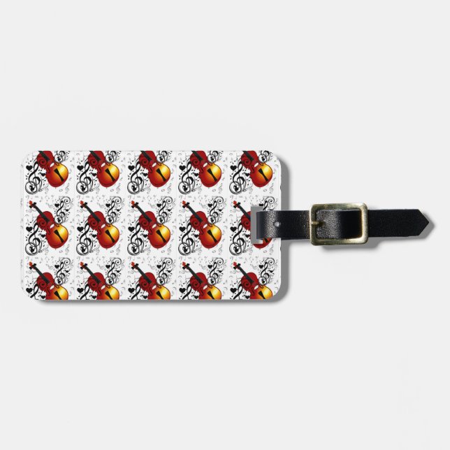 Violinist,Sten House_ Bagagebricka (Horisontell Framsida)