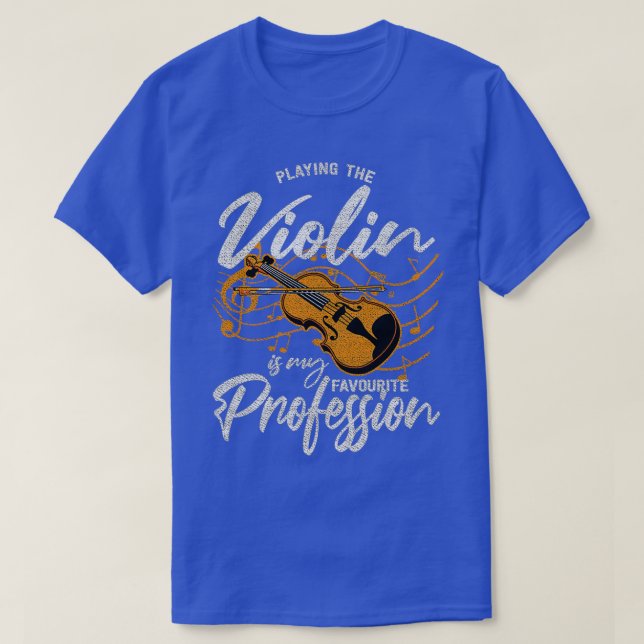 Violinist Violin T Shirt (Design framsida)