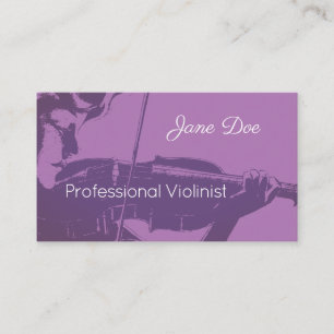 Violinist Visitkort