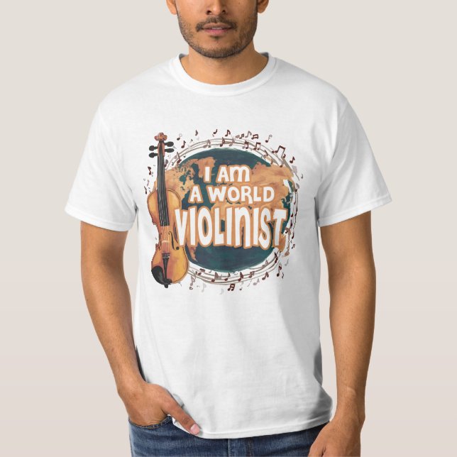 violinist world t shirt (Framsida)