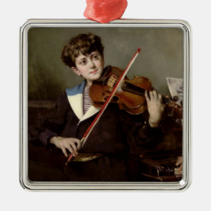 Violinisten Julgransprydnad Metall